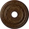 Ekena Millwork Dublin Ceiling Medallion (Canopies up to 5 1/8"), 17 7/8"OD x 3 5/8"ID x 1 1/4"P, Root Beer Crackle CM17DURBC - alternate 1